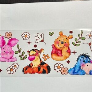 Pooh Close-up Cup Decal 155